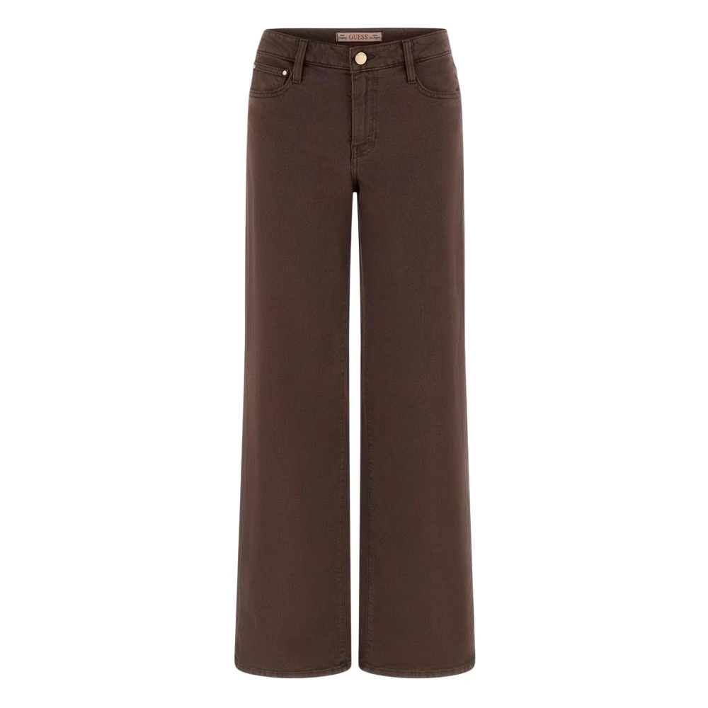 Guess Brown Wide Trousers, Female, W29 L32, Palazzo Trousers