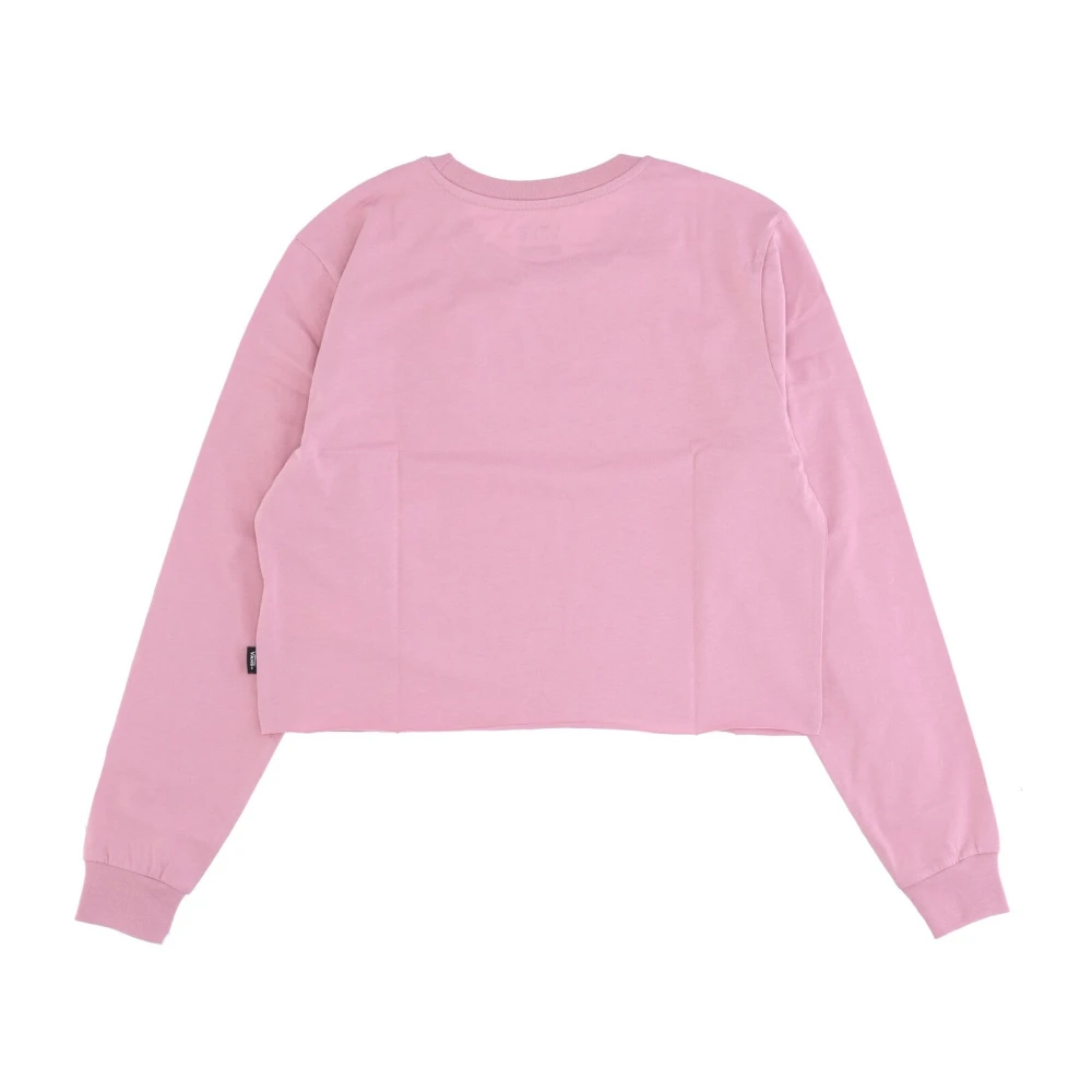 Vans Korte Mouw Crop T-shirt Lila Pink Dames