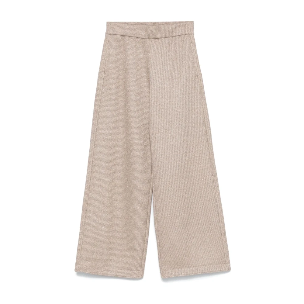 Max Mara Kameelbroek met elastische tailleband Brown Dames