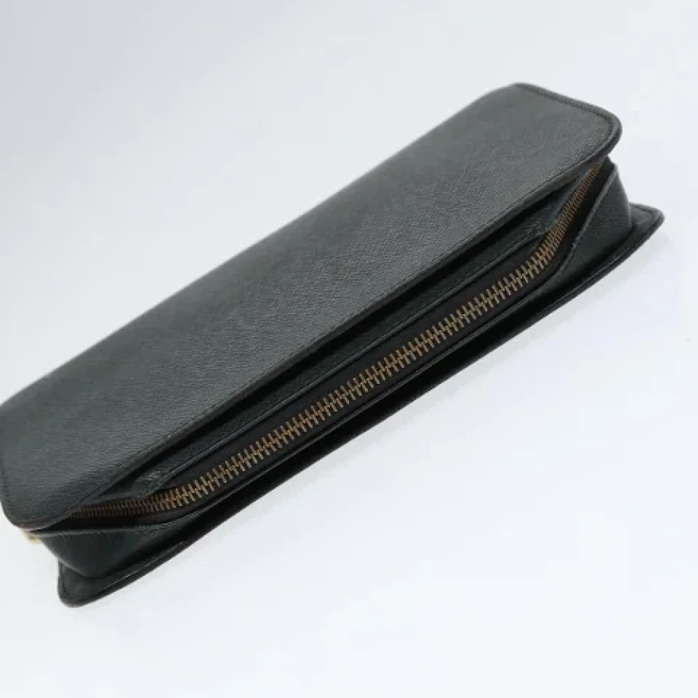 Louis Vuitton Vintage Pre-owned Leather clutches Green Dames