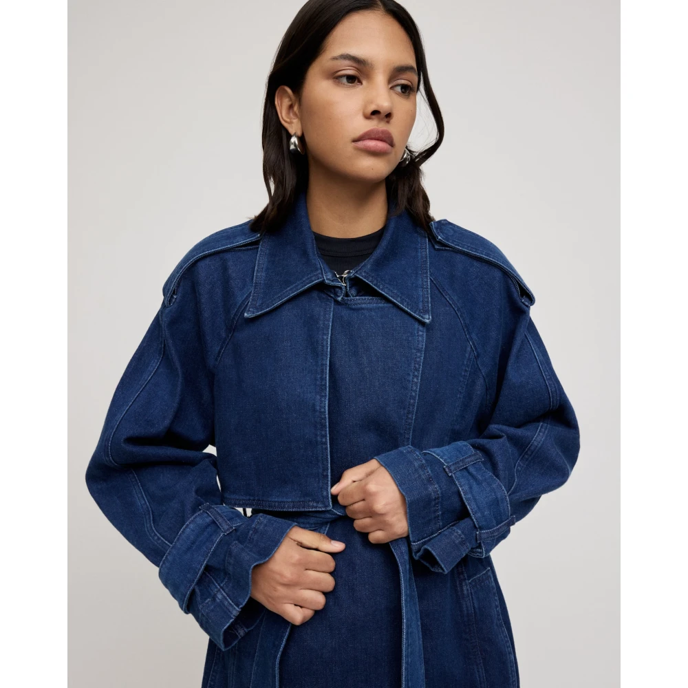 IVY OAK Cordelia Mantel Blue Dames