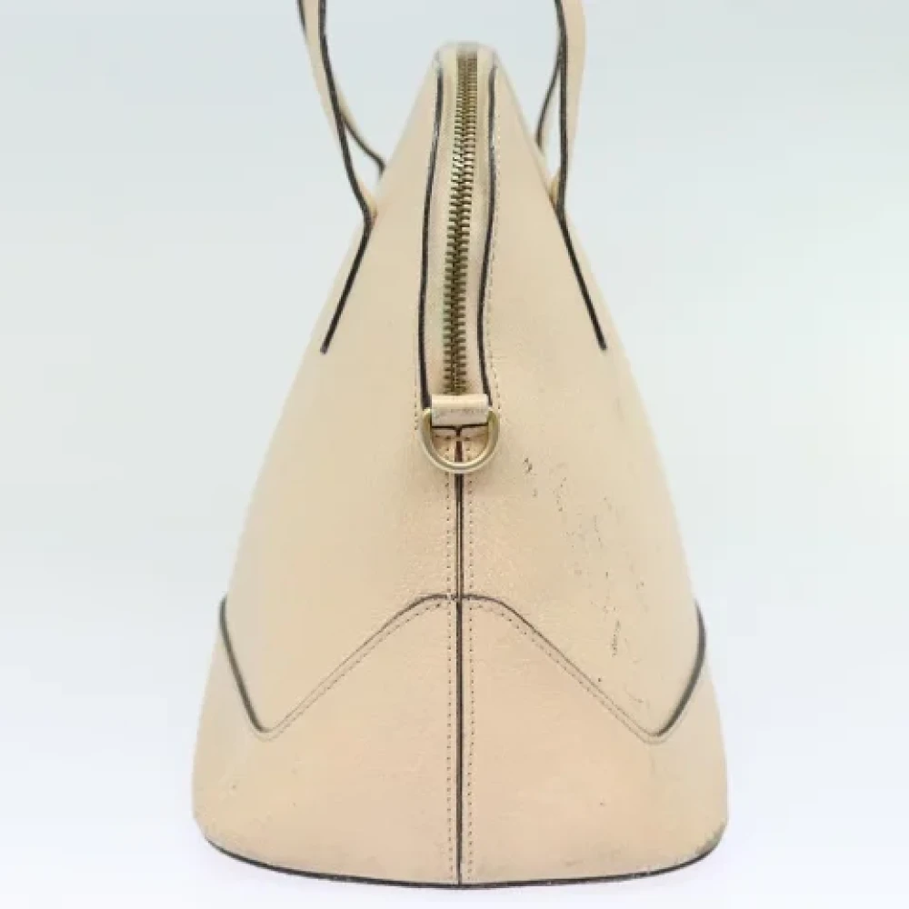 Celine Vintage Pre-owned Leather celine-bags Beige Dames