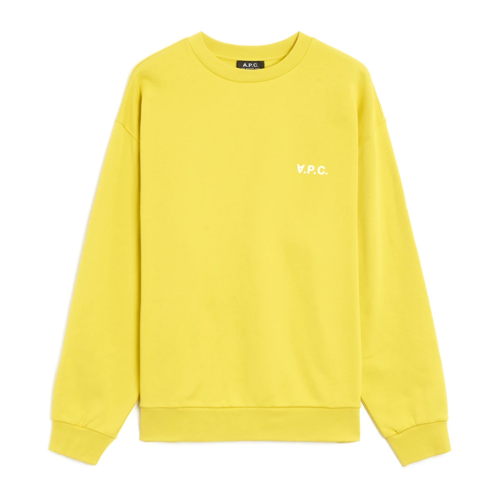 A.p.c. Stijlvolle Sweatshirt voor Mannen Yellow Heren