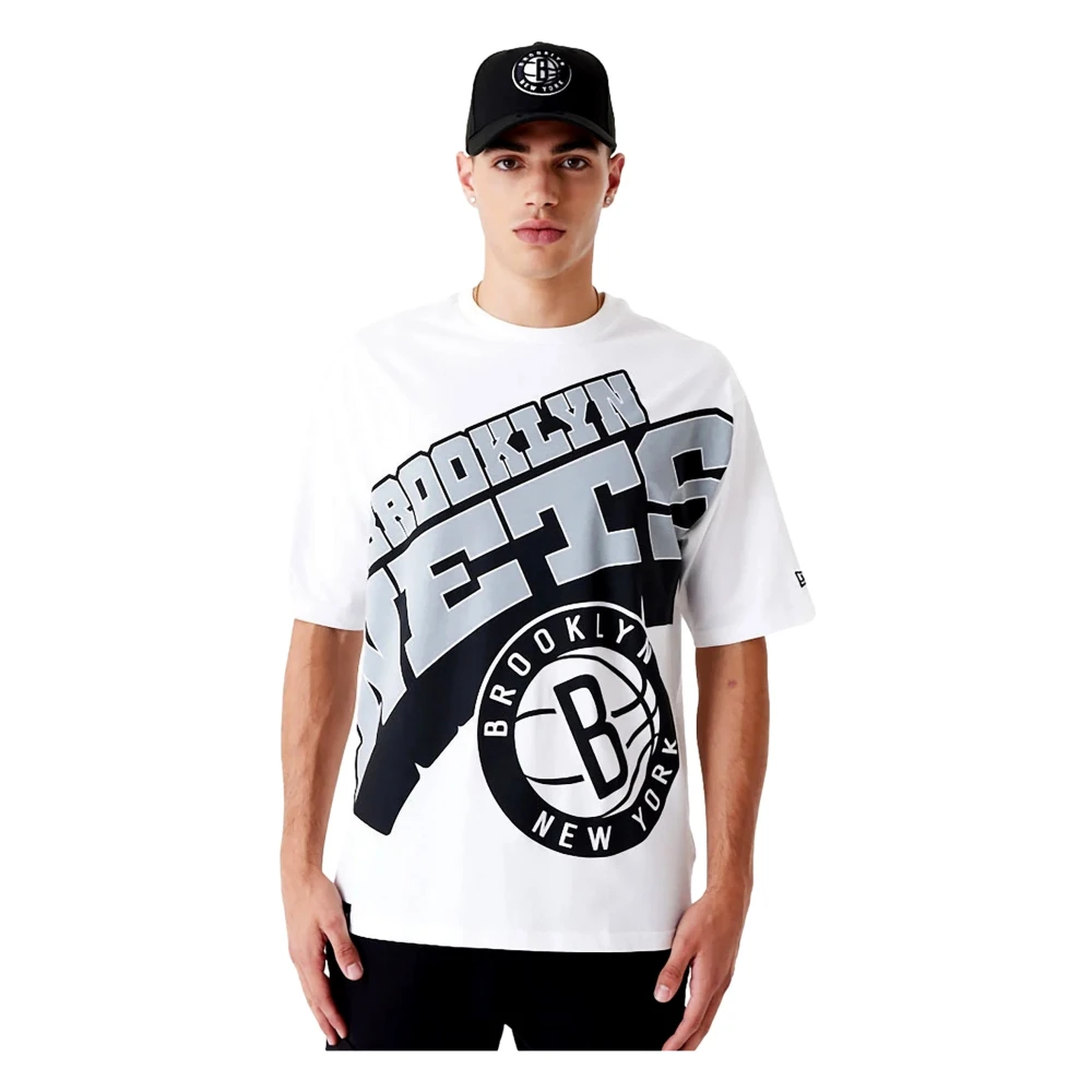 New era NBA Nets Wit T-shirt White Heren