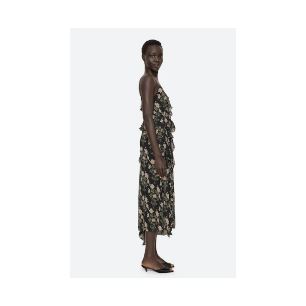 Sea NY Bloemen Midi Jurk met Kant Inzetstukken Multicolor Dames