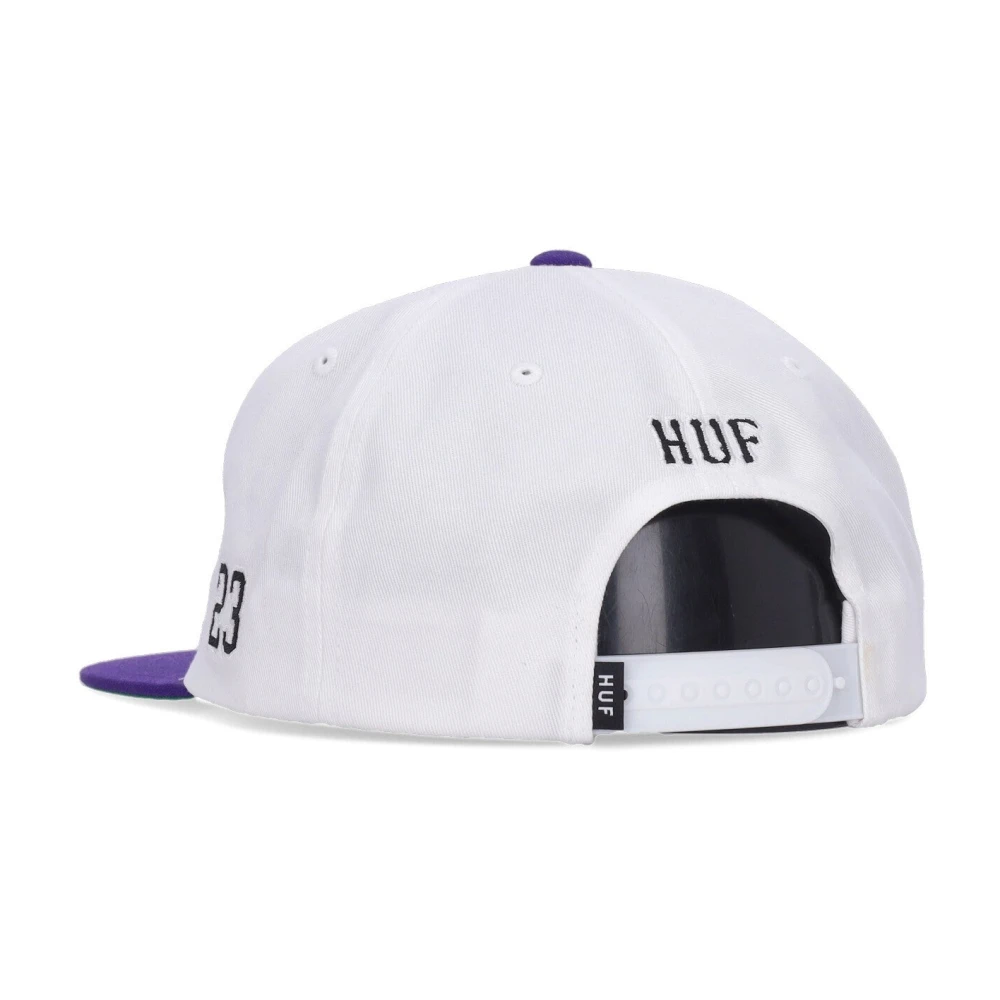 HUF Witte Flat Visor Cap Mannen White Unisex