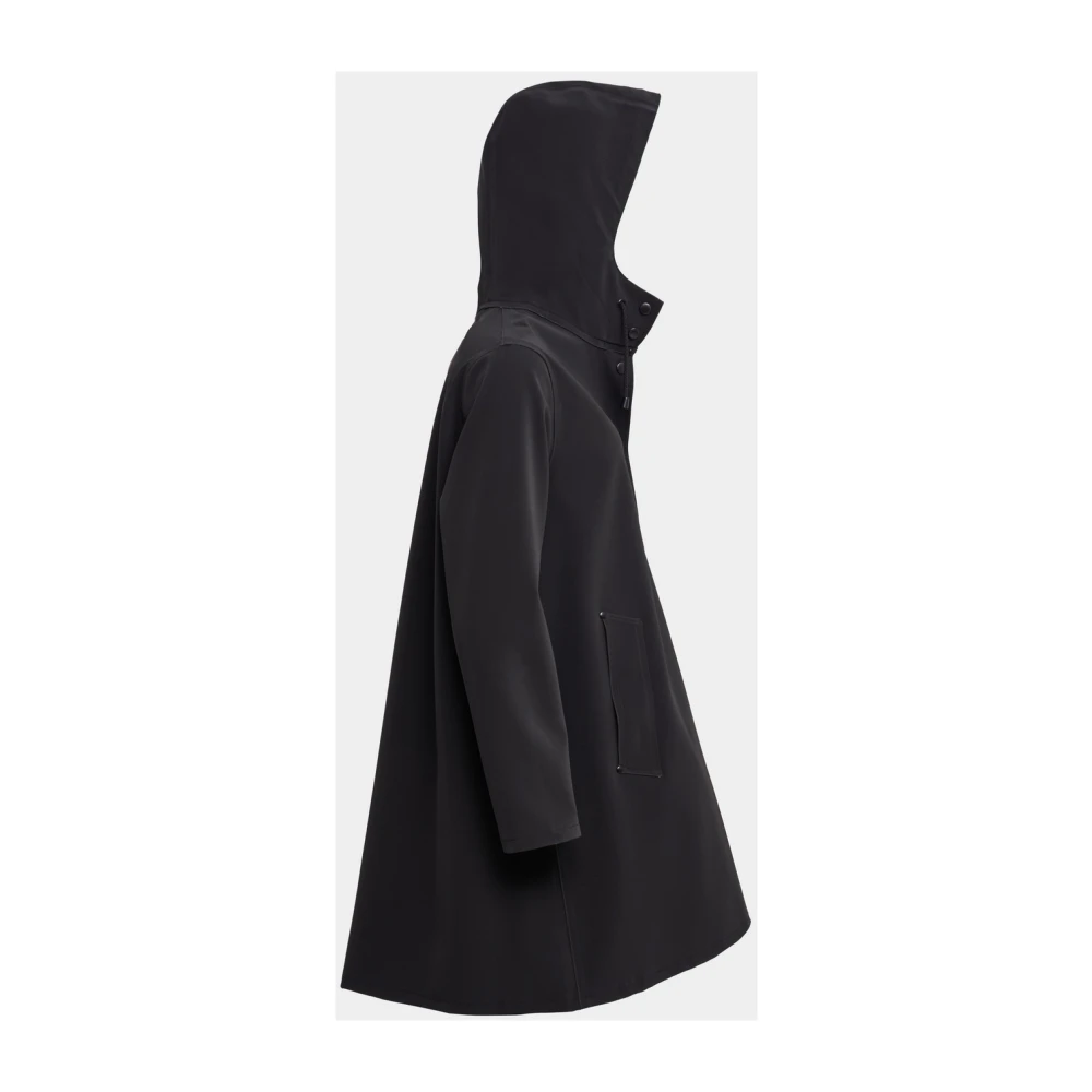 Stutterheim A-lijn Waterdichte Regenjas voor Vrouwen Black Dames