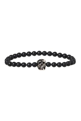 onyx-skull-charm-bracelet