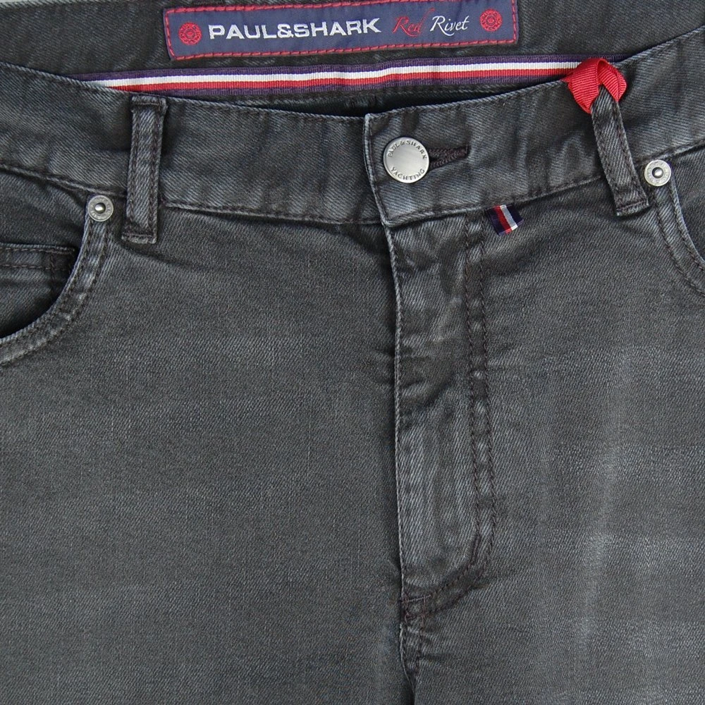 PAUL & SHARK Strak gesneden jeans Black Heren