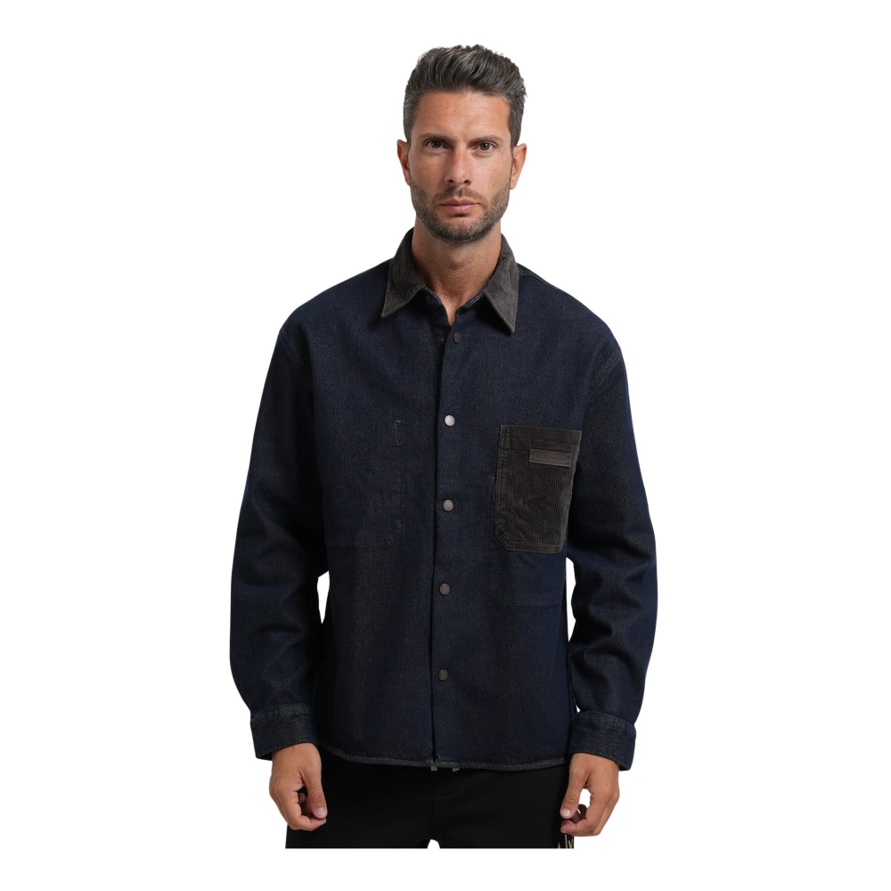 Armani Exchange , Herren, Shirts, Blau, M