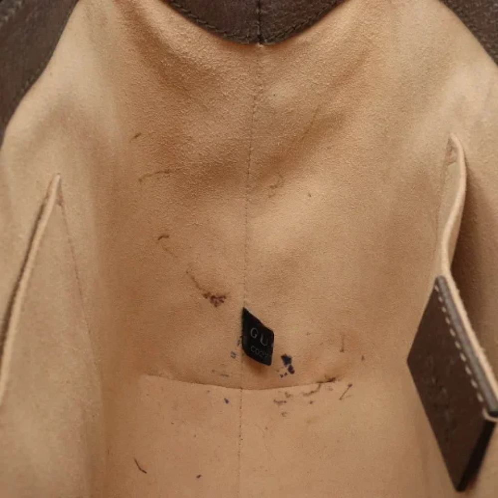 Gucci Vintage Pre-owned Canvas gucci-bags Beige Dames