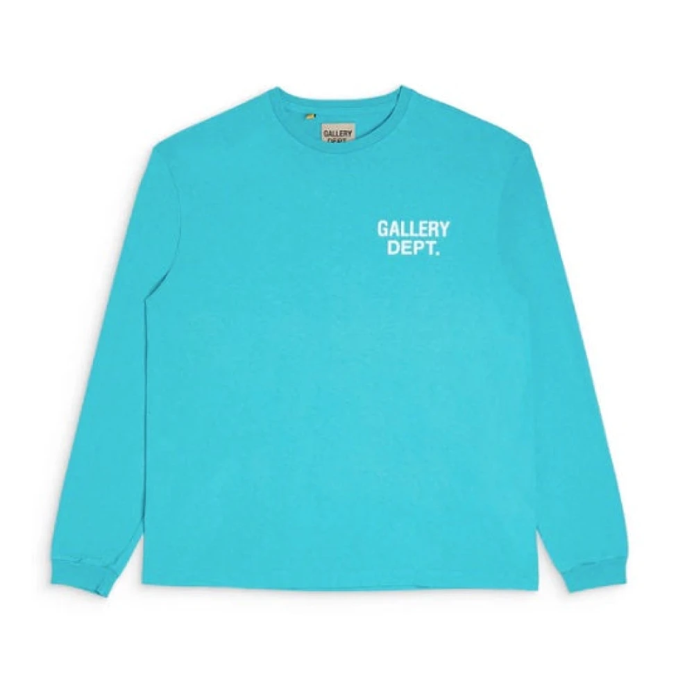 Gallery Dept. Teal Souvenir Longsleeve Shirt Green Heren