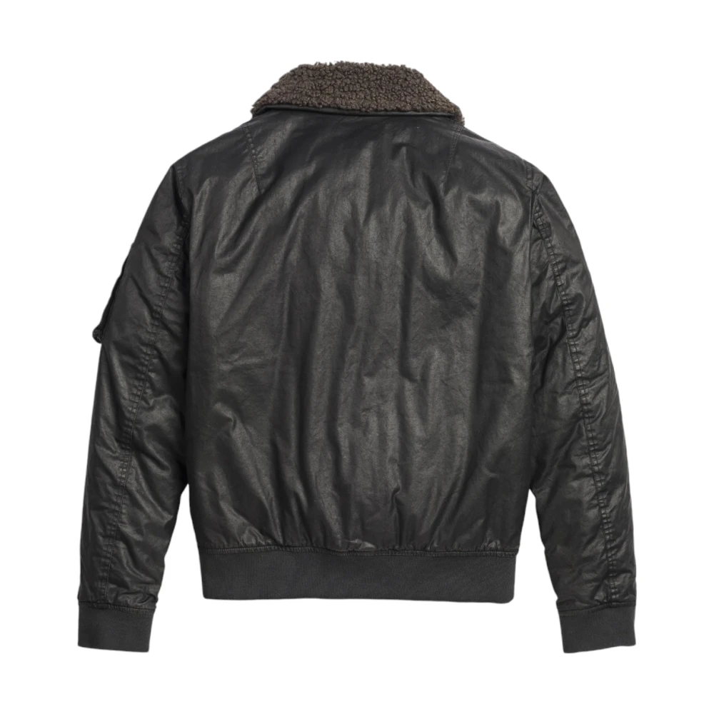 MCS Militair-geïnspireerde bomberjack in Fudge Chocolate Black Heren