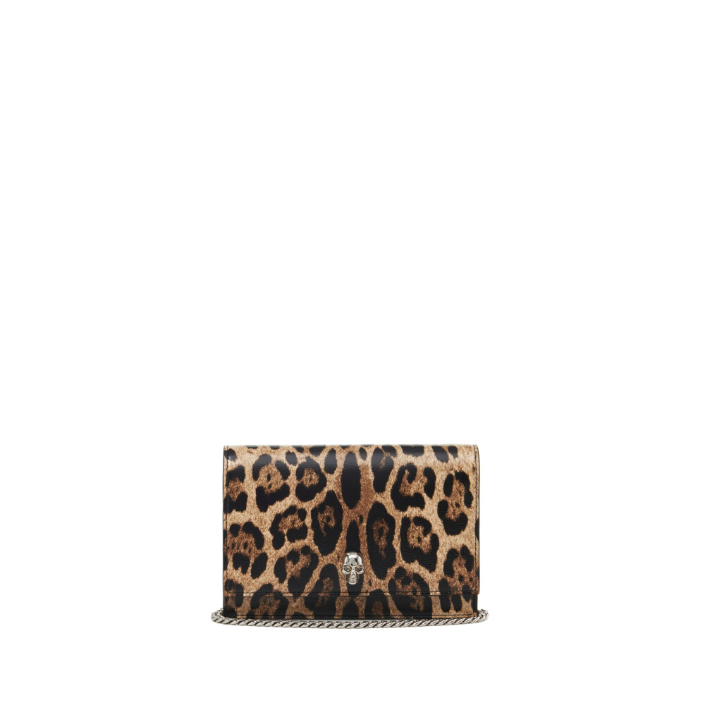 Leopard Print Small Skull Bag Alexander McQueen Cross Body Bags Miinto