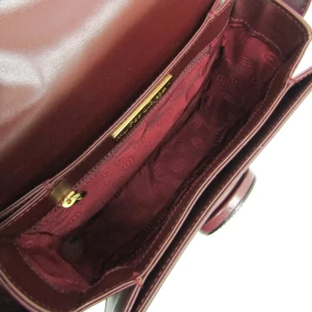 Cartier Vintage Pre-owned Leather shoulder-bags Red Dames