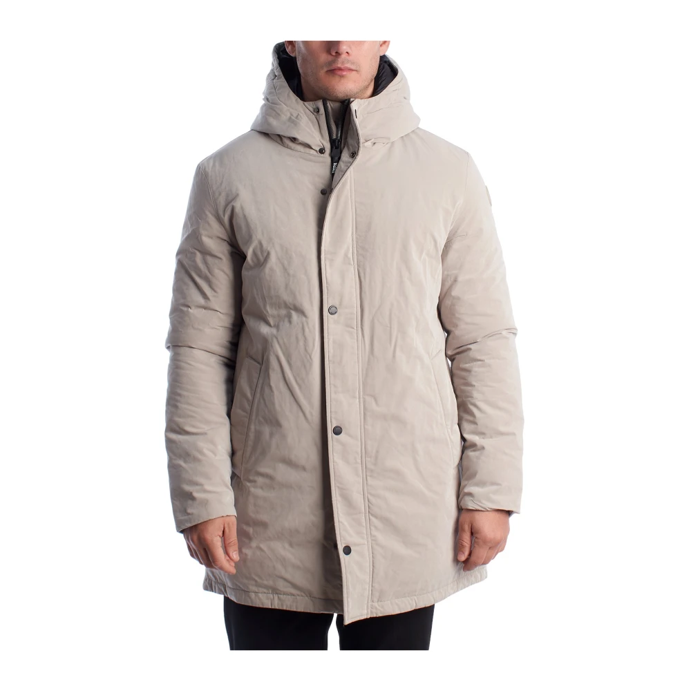 U.s. Polo Assn. Men's Beige Hooded Parka - Parkas - Xl - Coats