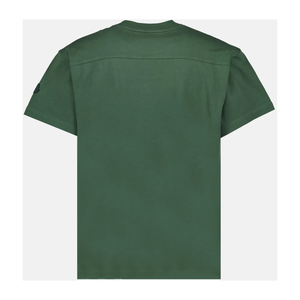 Moncler Bedrukt T-shirt van katoen Green Heren