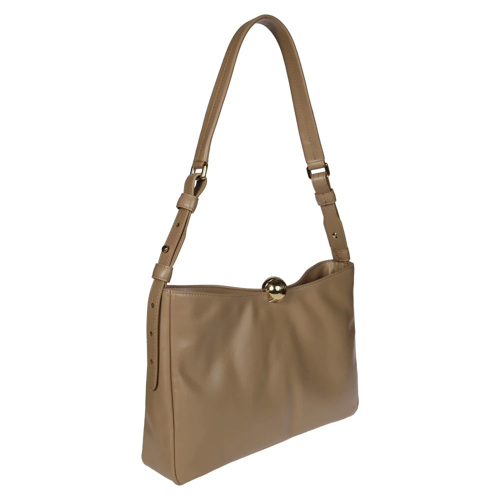 Furla Zachte Schoudertas Beige Dames