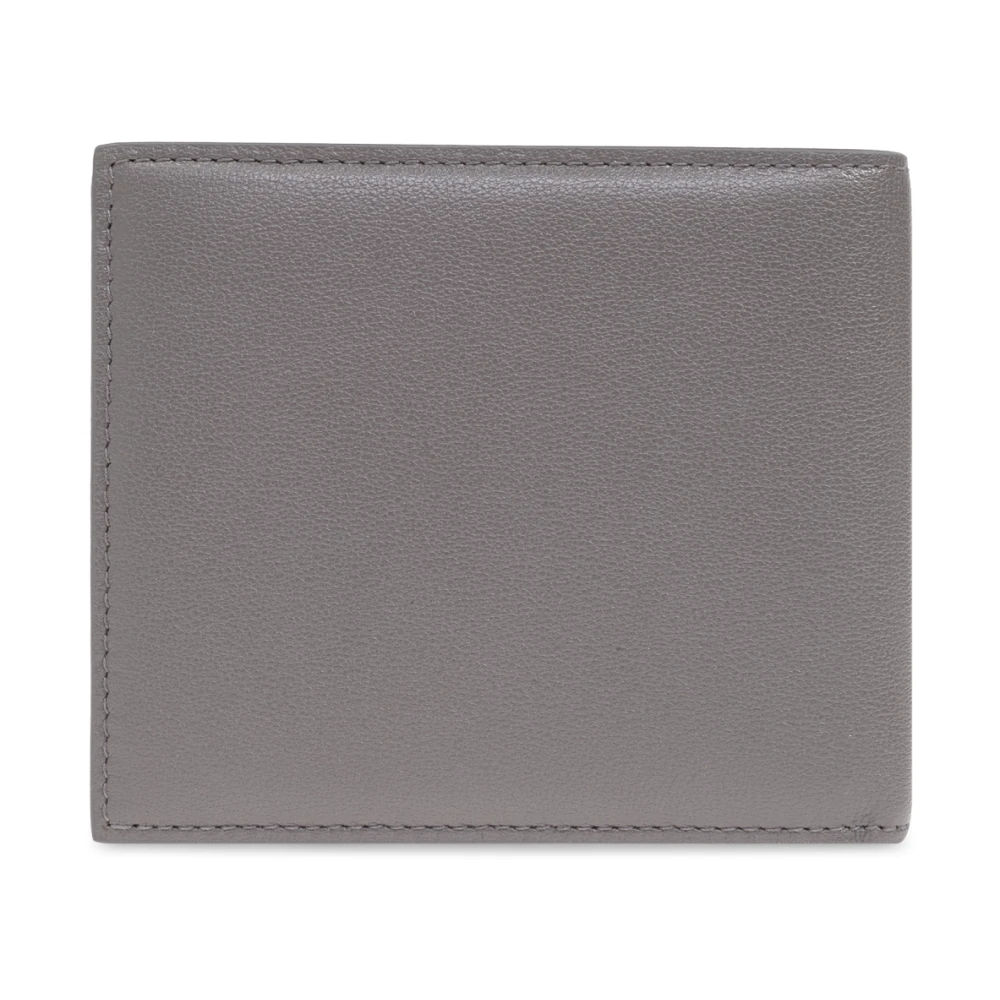 Dolce & Gabbana Leren portemonnee Gray Heren