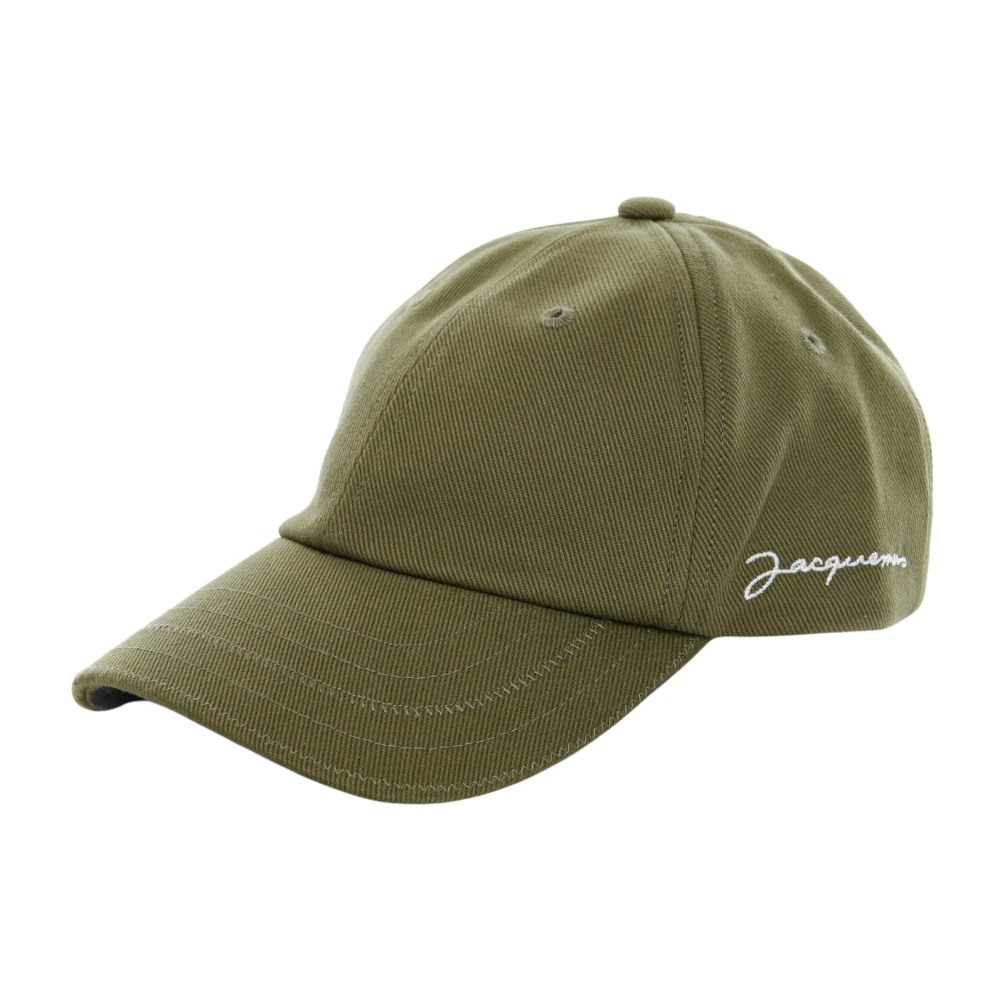 Jacquemus Six-Panel Cap met Verstelbare Achterkant Green Heren