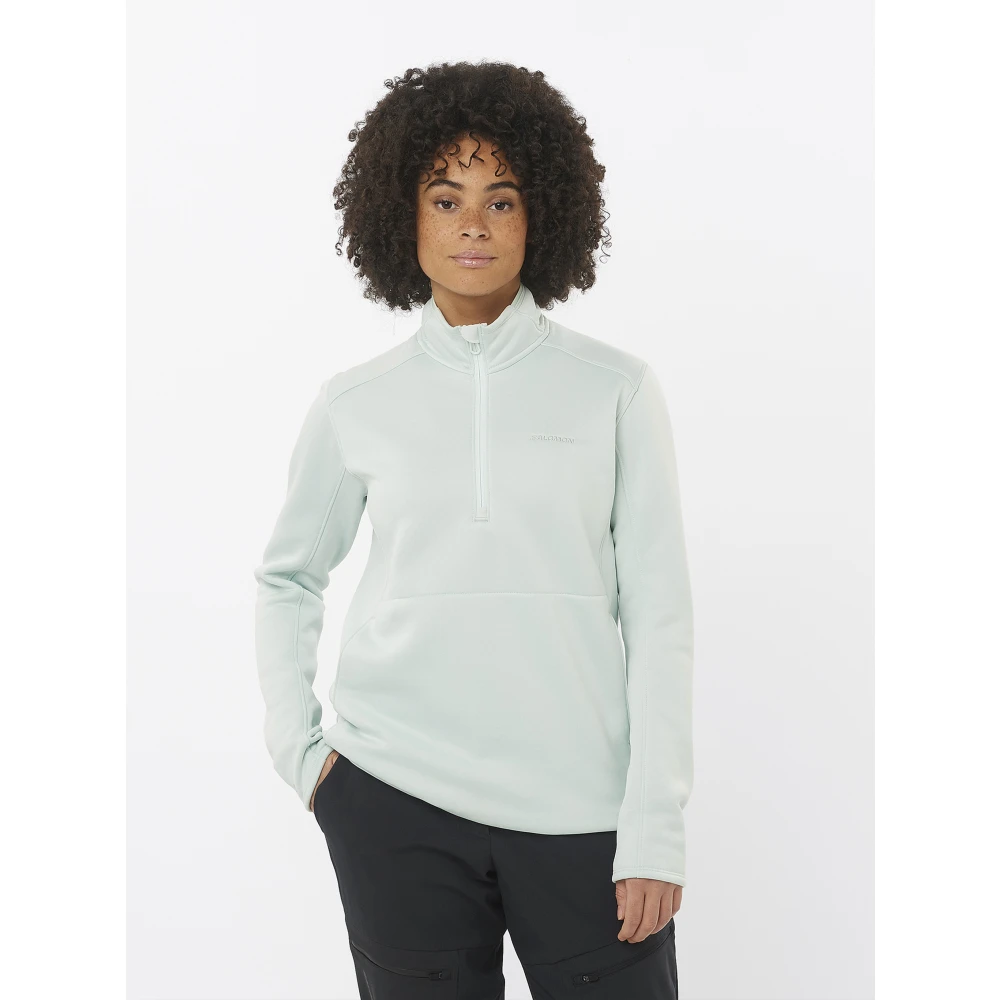 Salomon Midwarm Half Zip Sweater Blue Dames