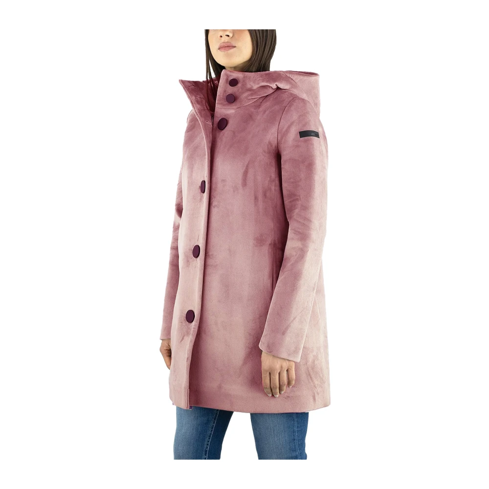 RRD Velvet Neo Parka Jas Pink Dames