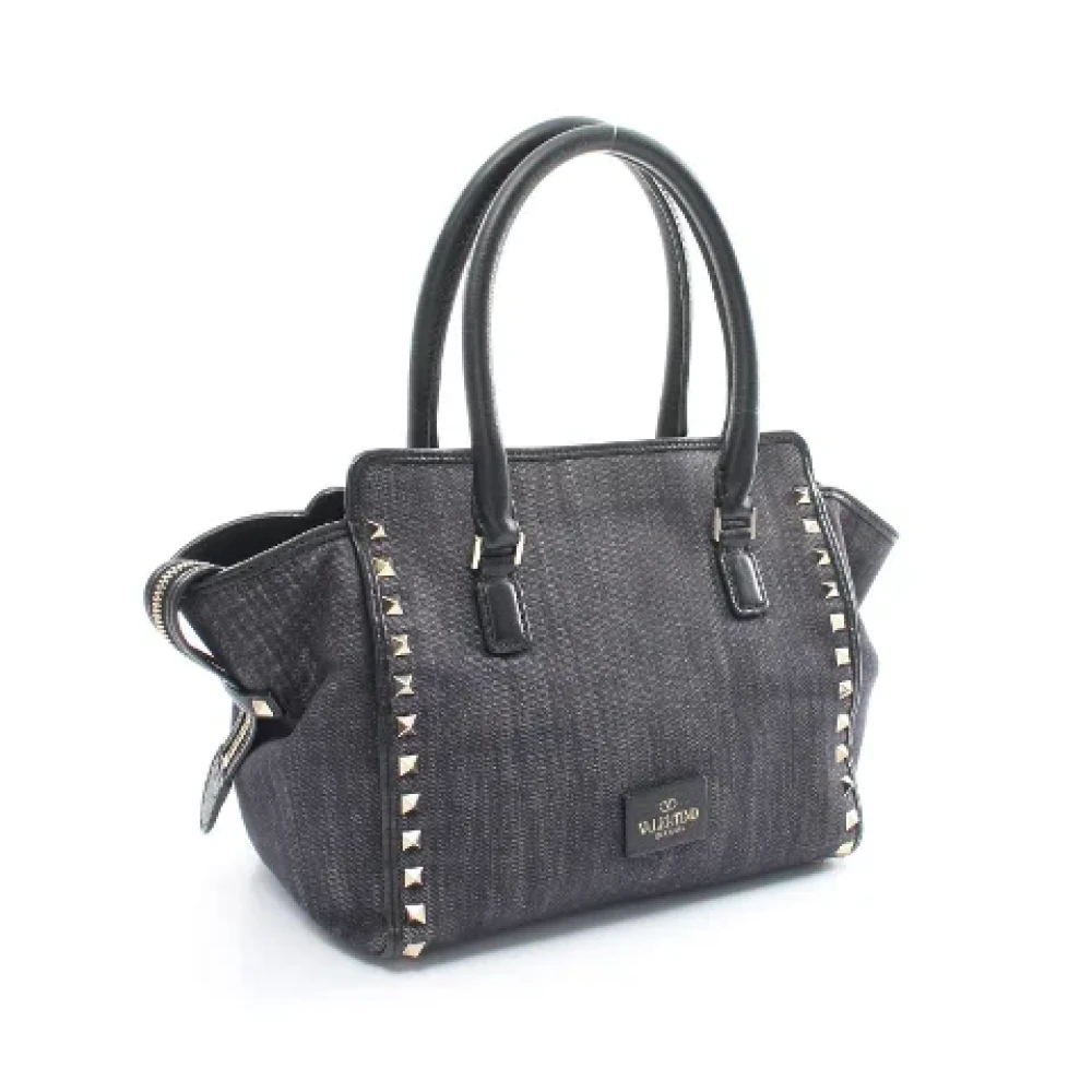 Valentino Vintage Pre-owned Canvas handbags Black Dames