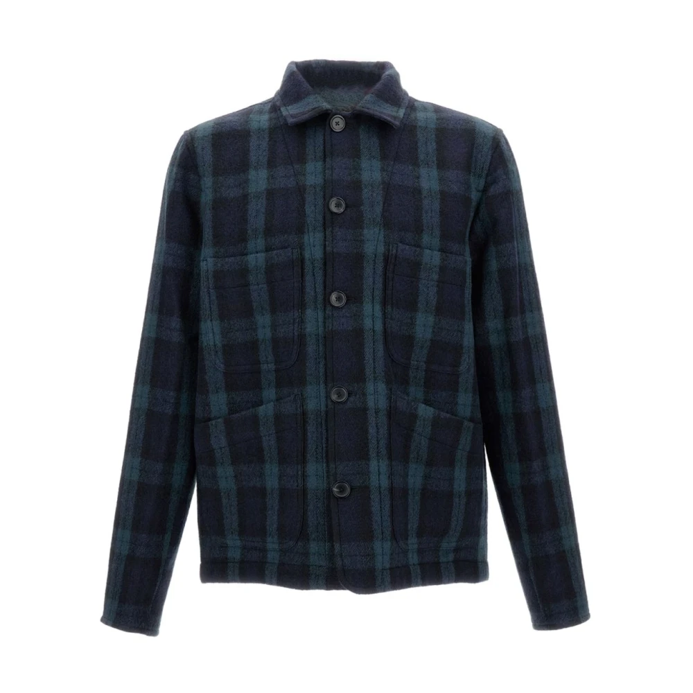 Paul Smith Hombre Chaquetas De Lana A Cuadros Con Cierre De Botones