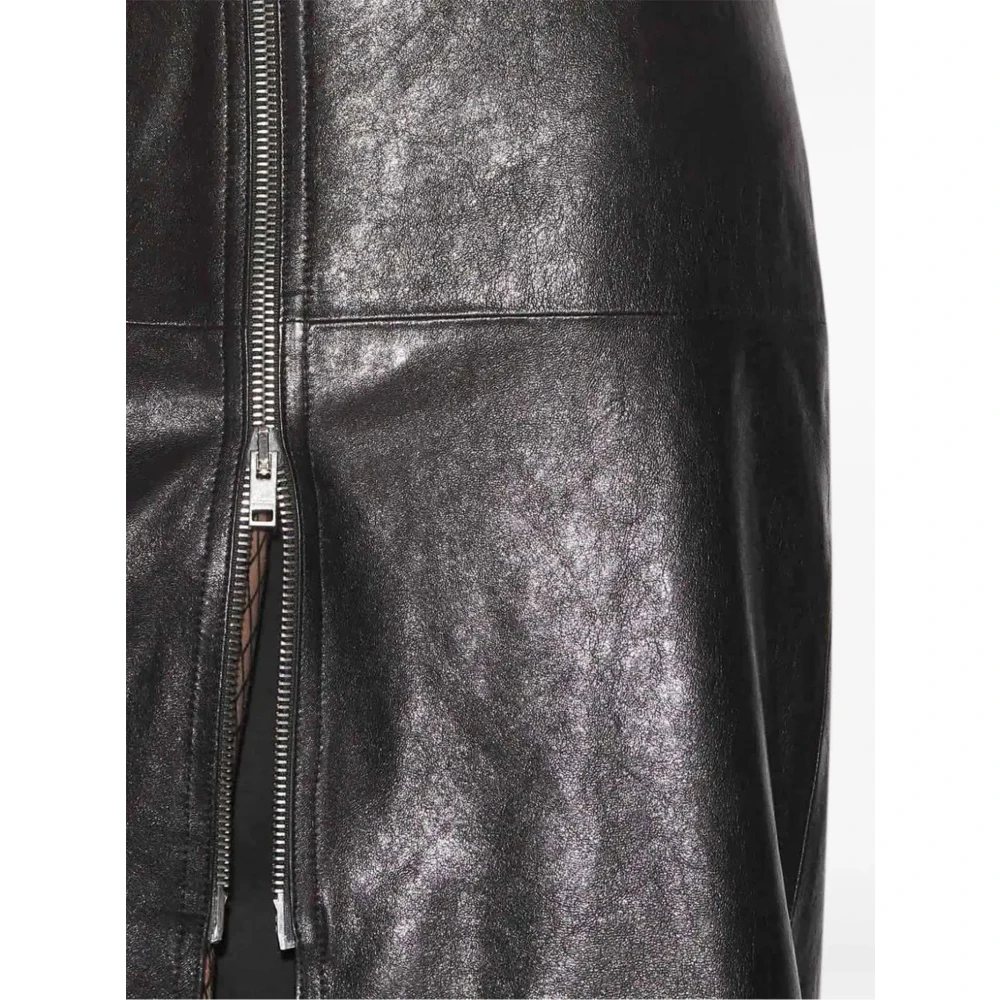 Isabel marant Zwarte Ediaz Lamsvacht Rok Black Dames