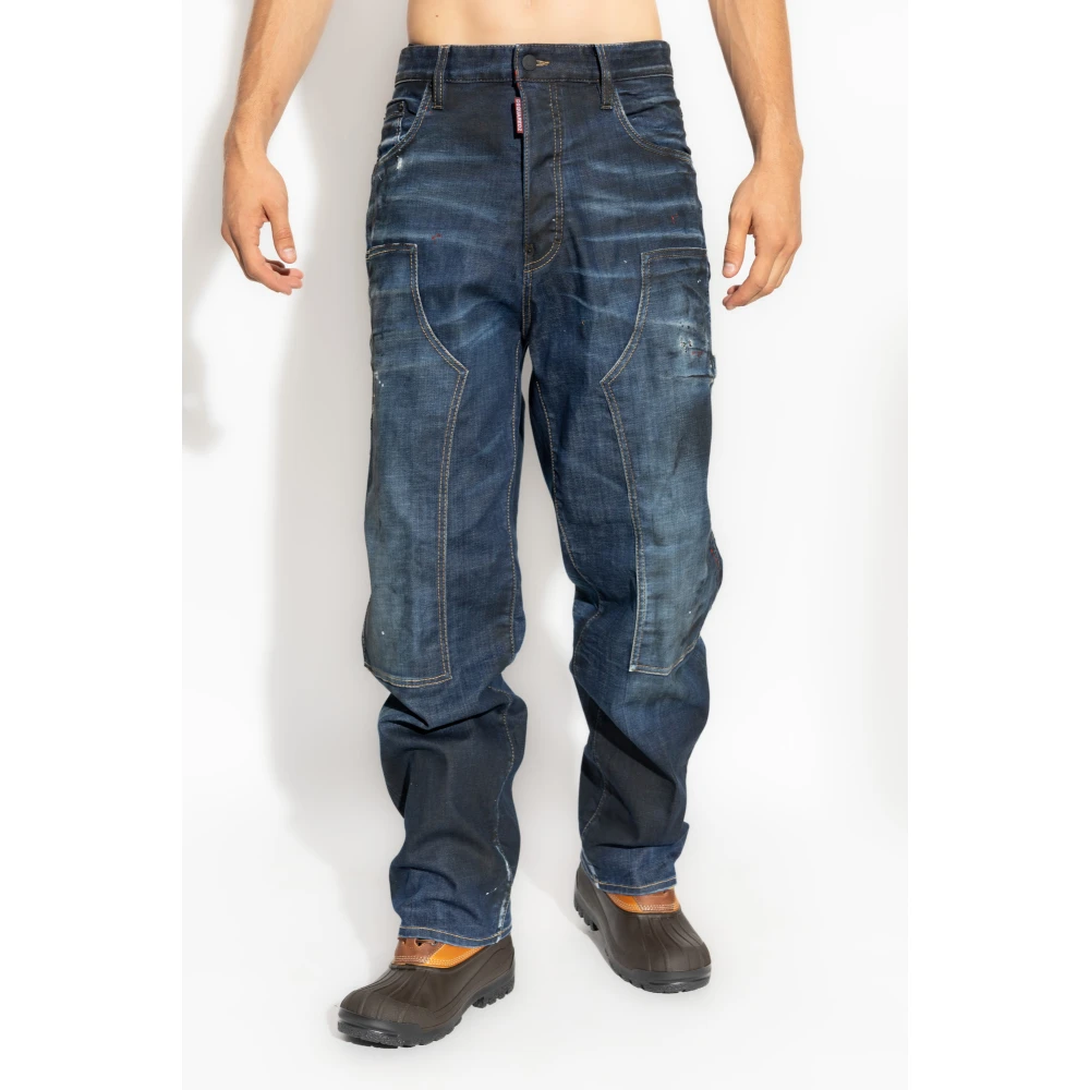 Dsquared2 Jeans in losse stijl Blue Heren