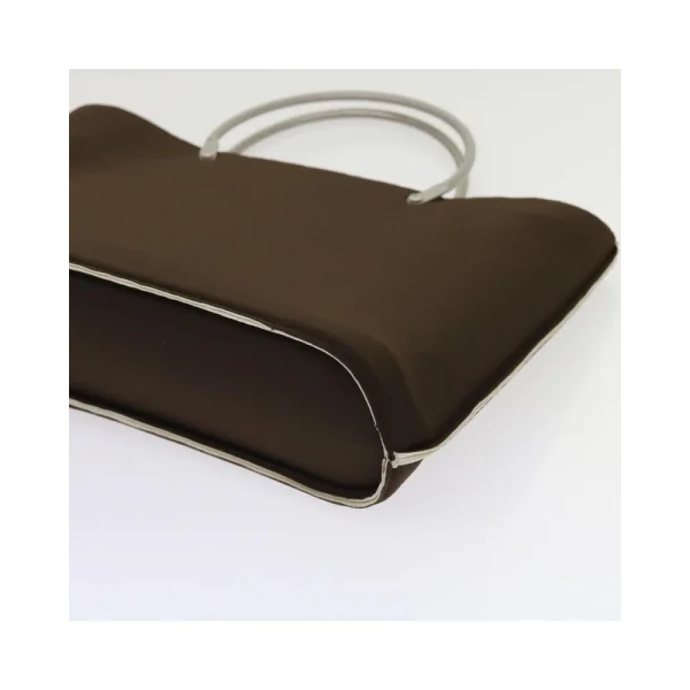 Chanel Vintage Pre-owned Nylon handbags Brown Dames