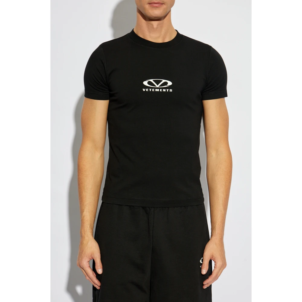 Vetements T-shirt met print Black Heren