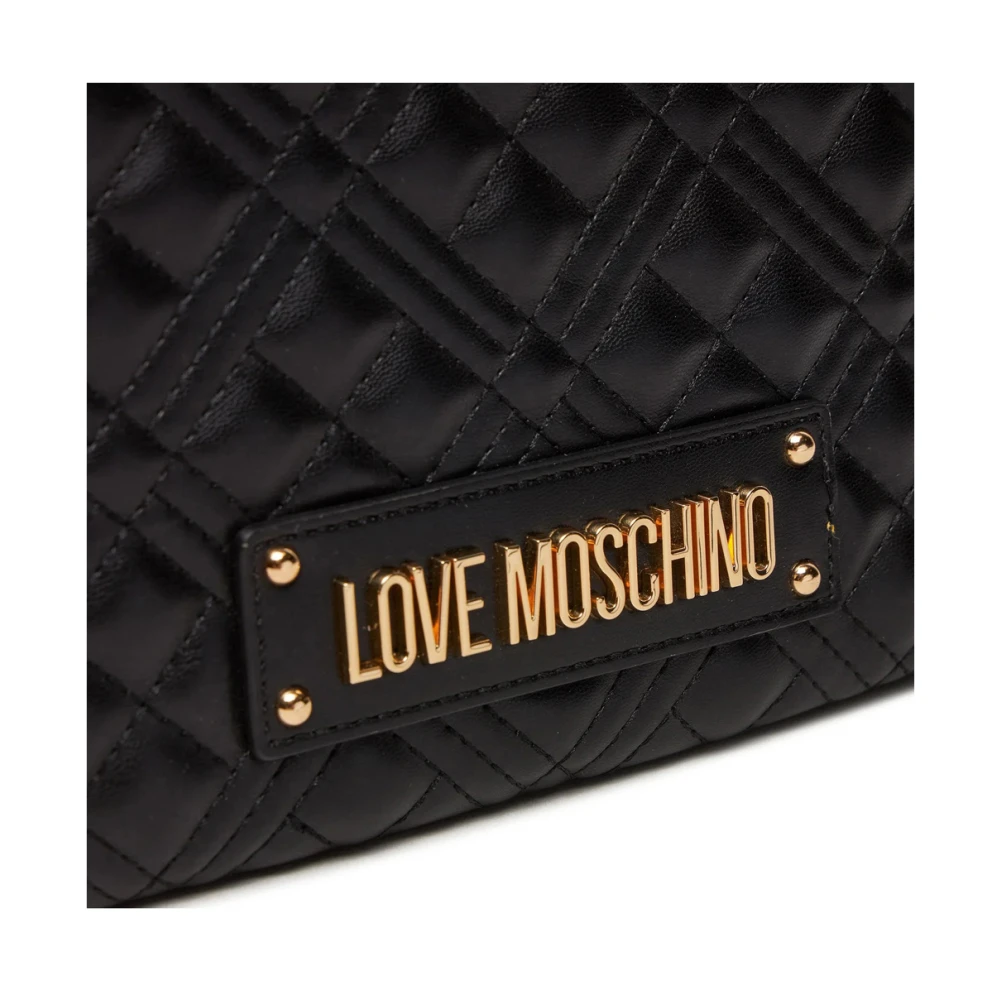 Love Moschino Stijlvolle Gewatteerde Zwarte Schoudertas Black Dames