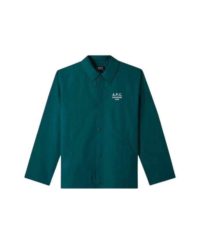 blouson-vert-avec-col-a-la-francaise