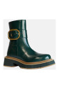 bottine-en-cuir-vert