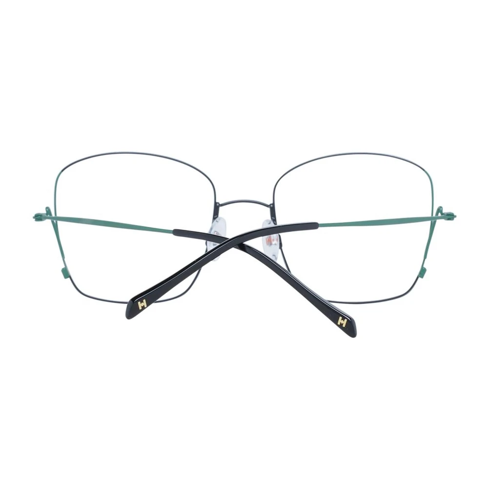 Ana Hickmann Zwarte Metalen Vierkante Optische Frames Vrouwen Black Dames