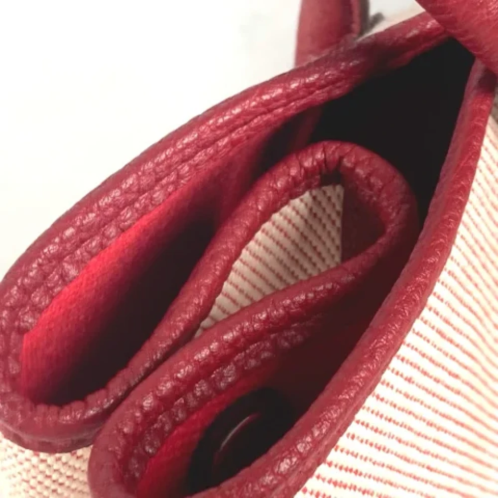 Hermès Vintage Pre-owned Fabric totes Red Dames