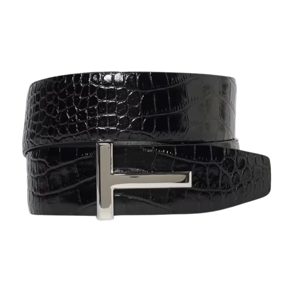 Tom Ford Men's Black Belts, 105 Cm, T Icon Belt