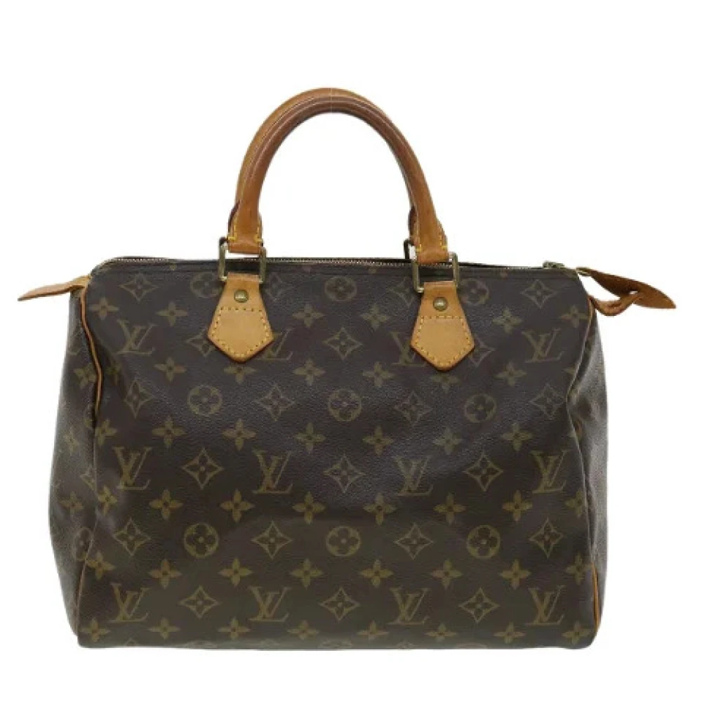 Louis Vuitton Vintage Tweedehands Speedy 30 Monogram Handtas Brown Unisex