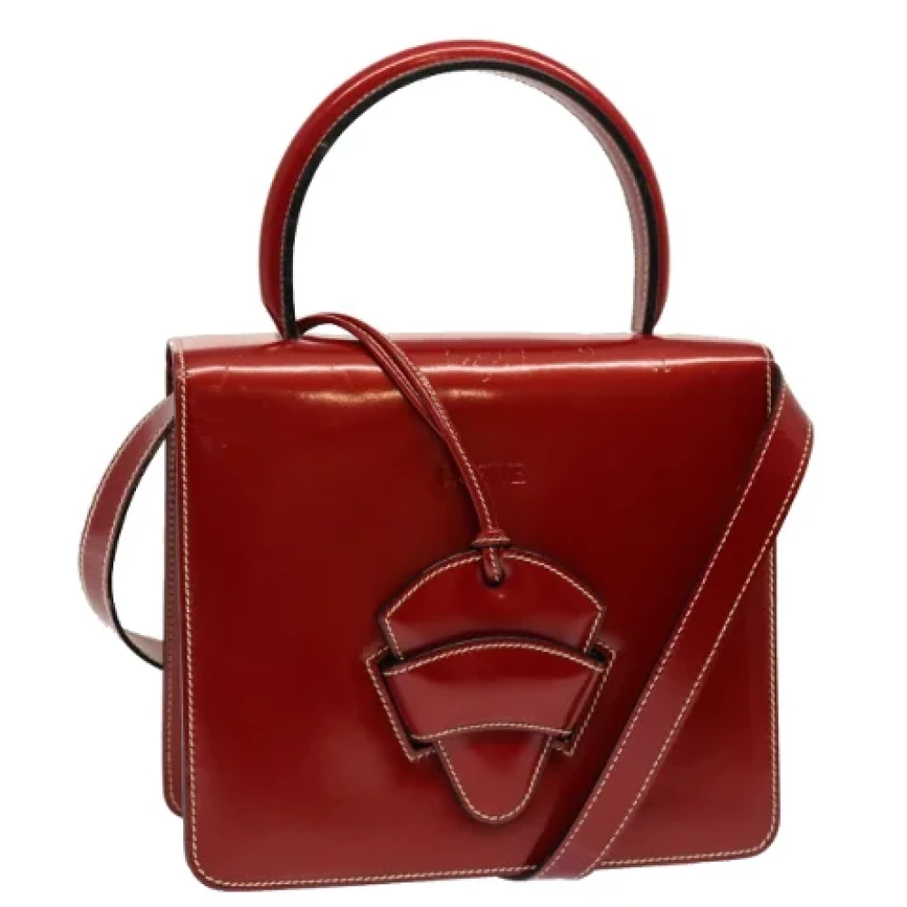 Loewe Pre-owned Leather handbags Red Dames