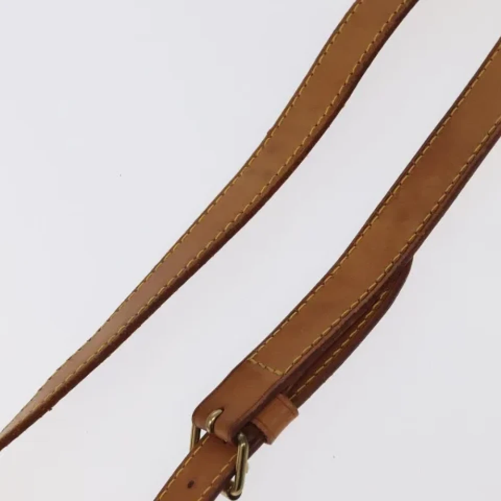 Louis Vuitton Vintage Pre-owned Leather home-office Beige Dames
