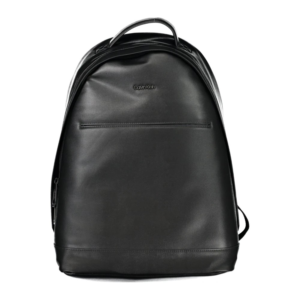 Calvin Klein Zwarte Heren Rugzak met Laptopvak Black Heren