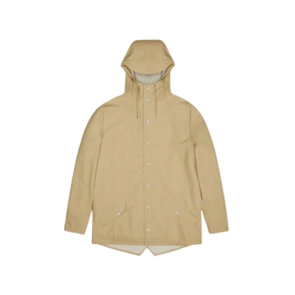 Rains Modernt Unisex Vattentät Jacka Beige, Dam