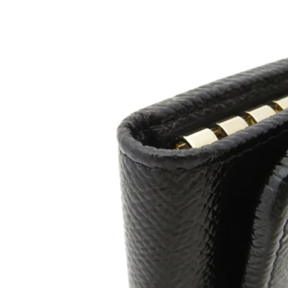 Bvlgari Vintage Pre-owned Leather key-holders Black Dames