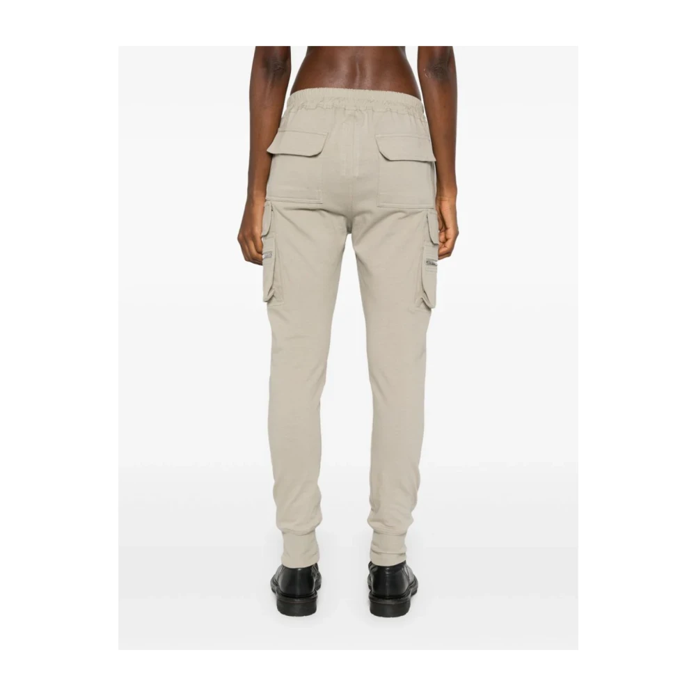 Rick Owens Elastische Broeken met Zakken Gray Dames