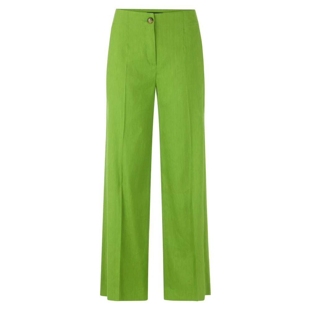 Marc Cain Women's Green Waukee Wide Trousers - Wide Trousers - S - Trousers