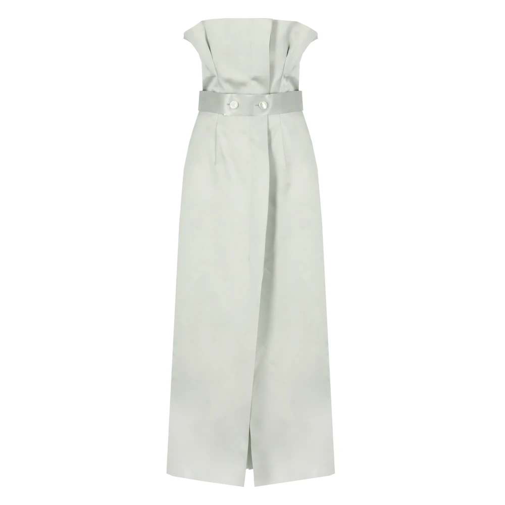 Philosophy di Lorenzo Serafini Groene Jurk met Zelfbindende Riem Green Dames