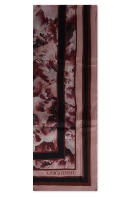 Elegant scarf with floral pattern
