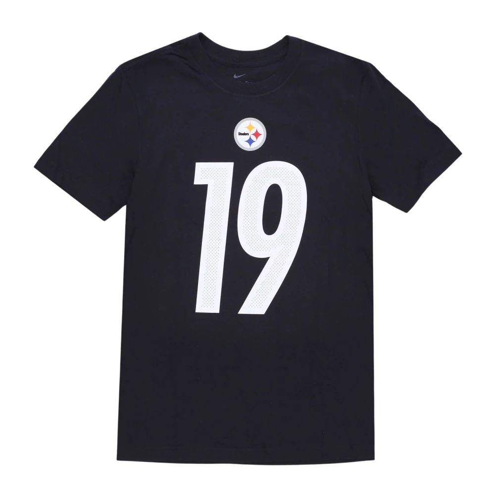 Nike NFL T-shirt No. 19 Smith-Schuster Black Heren