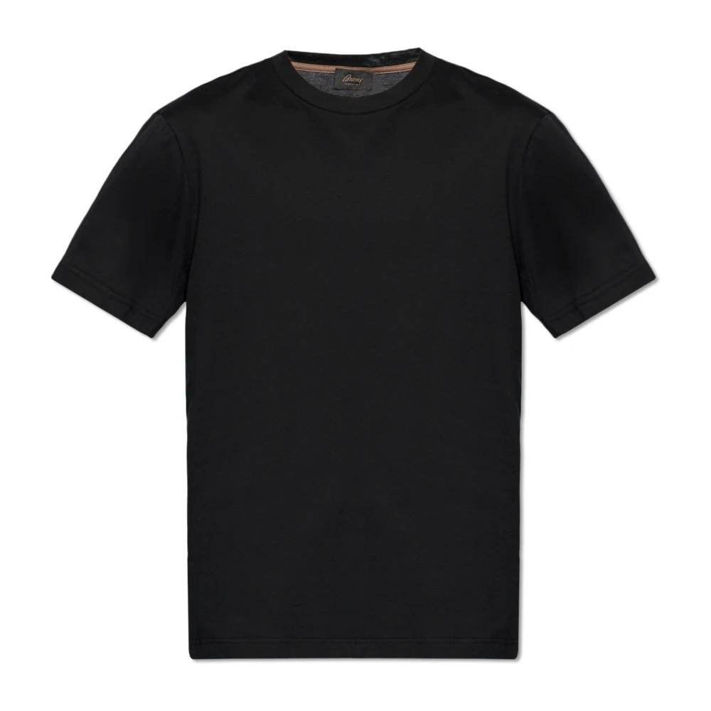 Brioni Katoenen T-shirt Black Heren